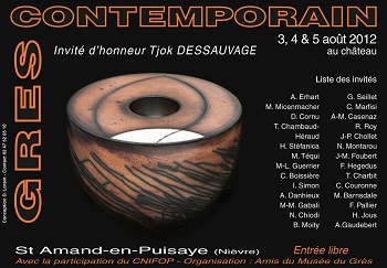 Grès Puisaye : Grès contemporain 2012 à St Amand en Puisaye
